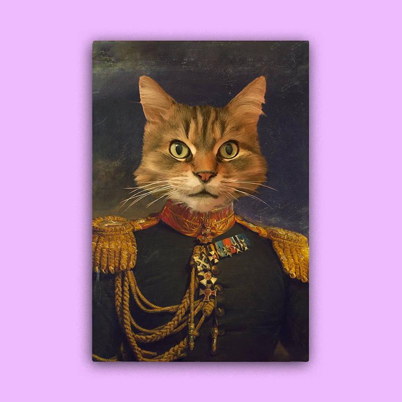 The Admiral Pet - Custom Pet Portrait